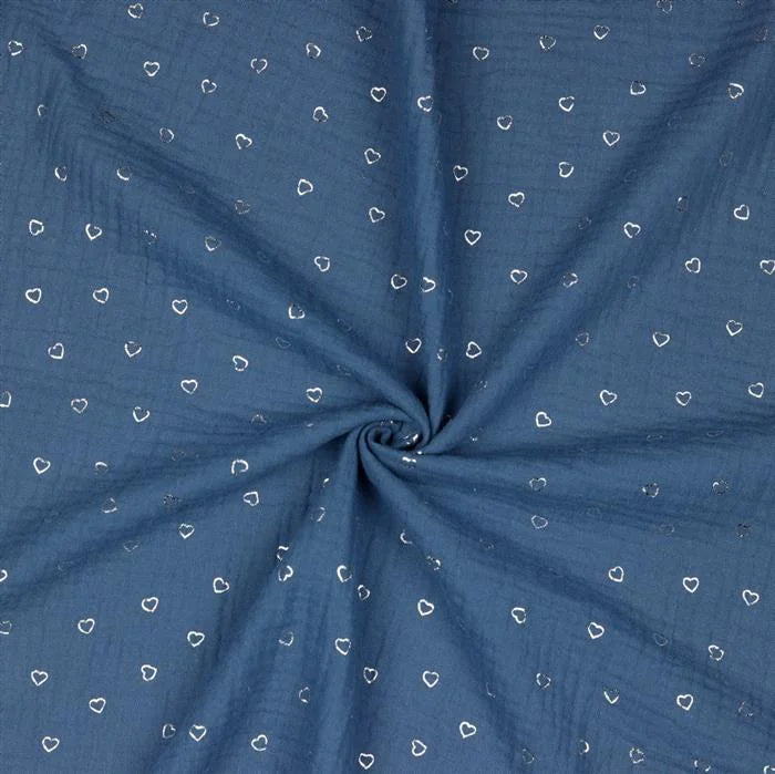 Musselin Herzen - jeans
