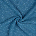 Musselin Punkte blau