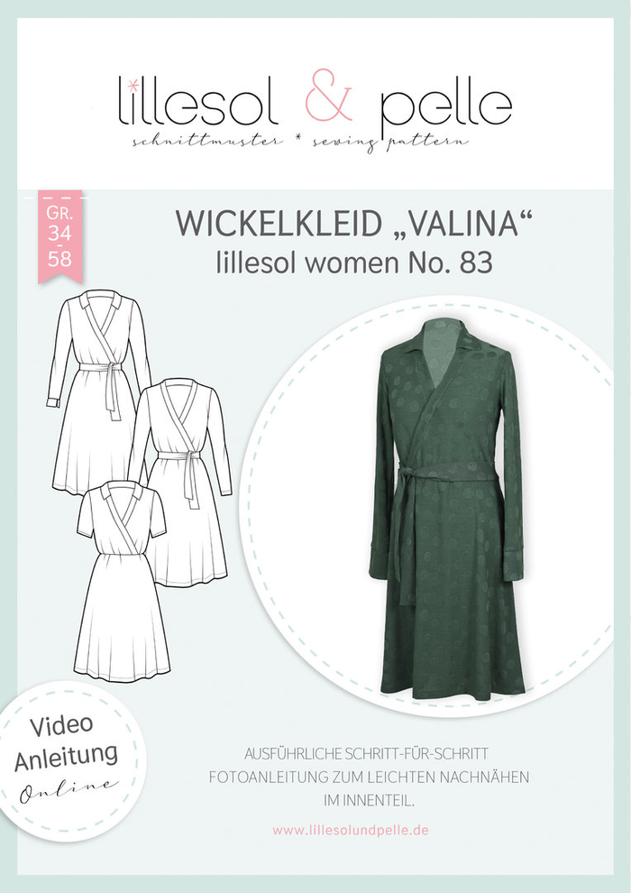Papierschnittmuster No.83 Wickelkleid "Valina" – lillesol & pelle