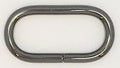 Versteller/ovaler Ring silber schwarz 40mm