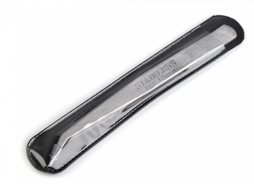 Pinzette aus Metall gebogen, 12.5cm