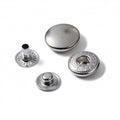 Prym Anorak-Druckknöpfe silber 15 mm, Nachfüllpackung