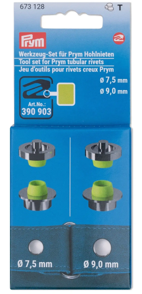 Werkzeug-Set für Hohlnieten 7,5 und 9 mm – Prym 673128