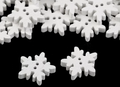 dekorativer Holzknopf Schneeflocke