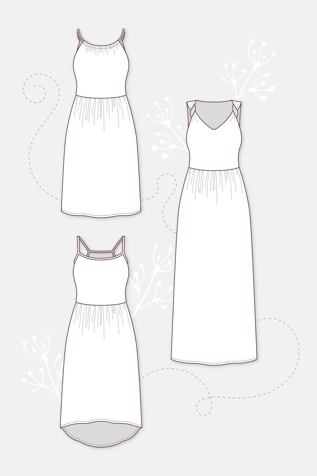 Papierschnittmuster Trägerkleid Coco - pattydoo
