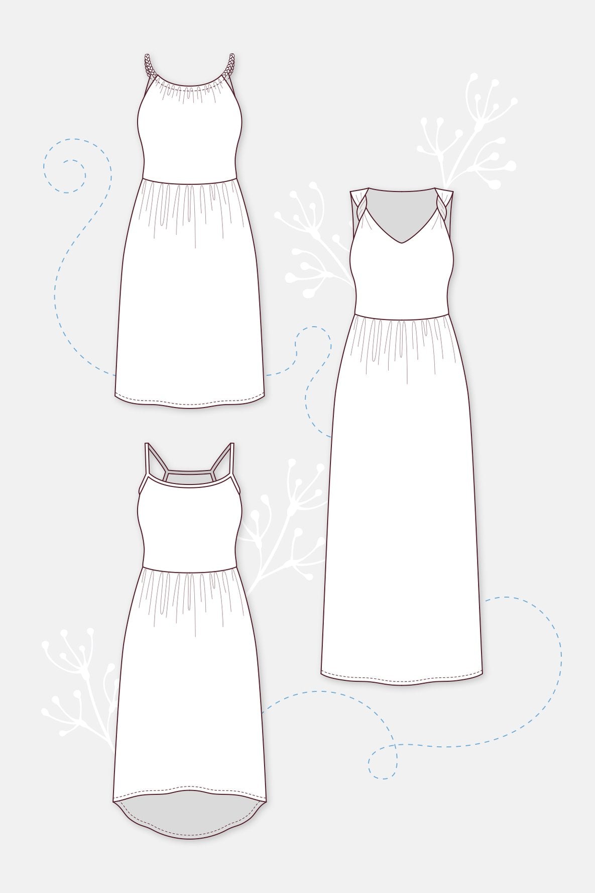 Papierschnittmuster Trägerkleid Coco - pattydoo