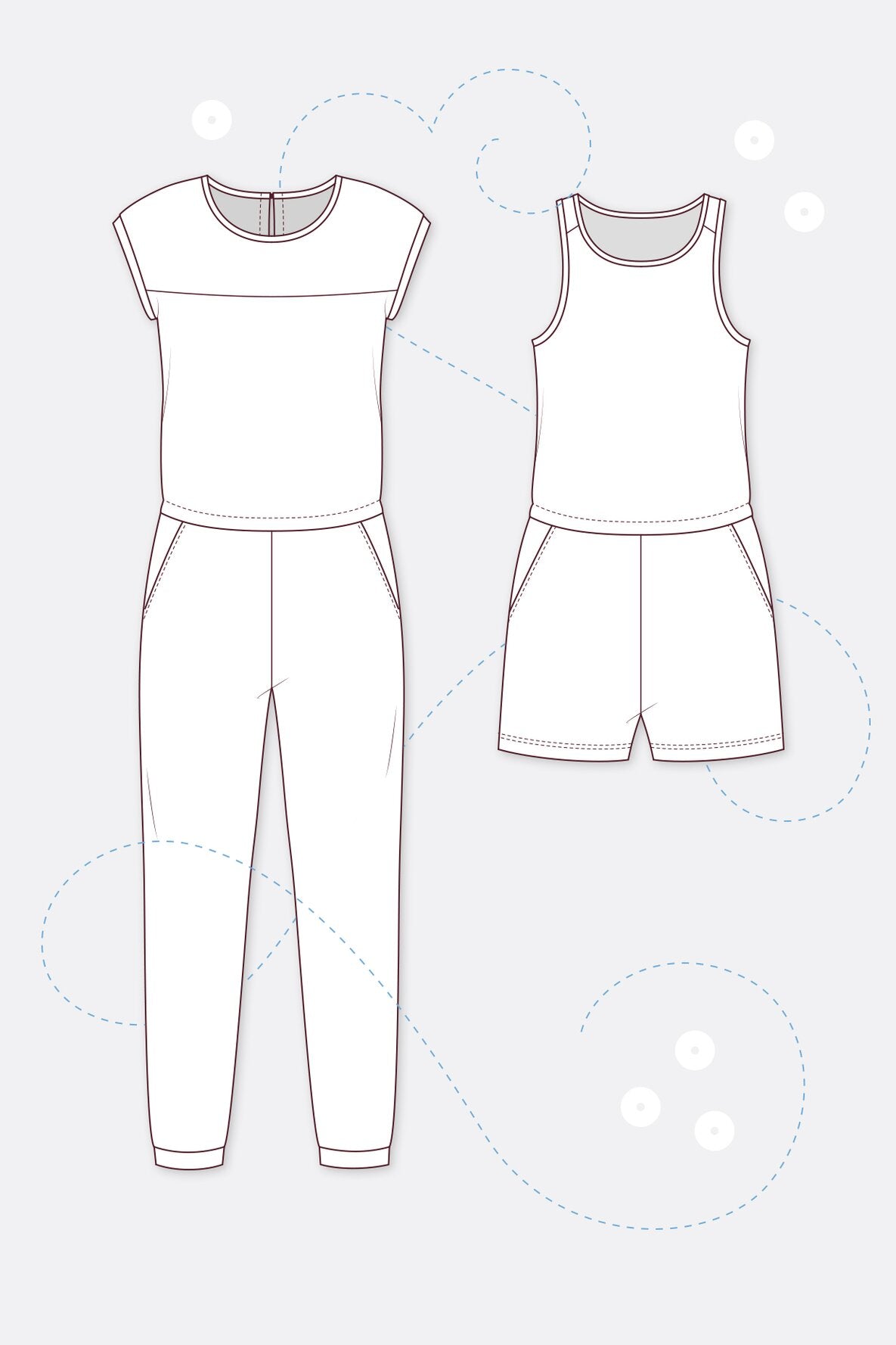 Papierschnittmuster Jumpsuit Joy - pattydoo