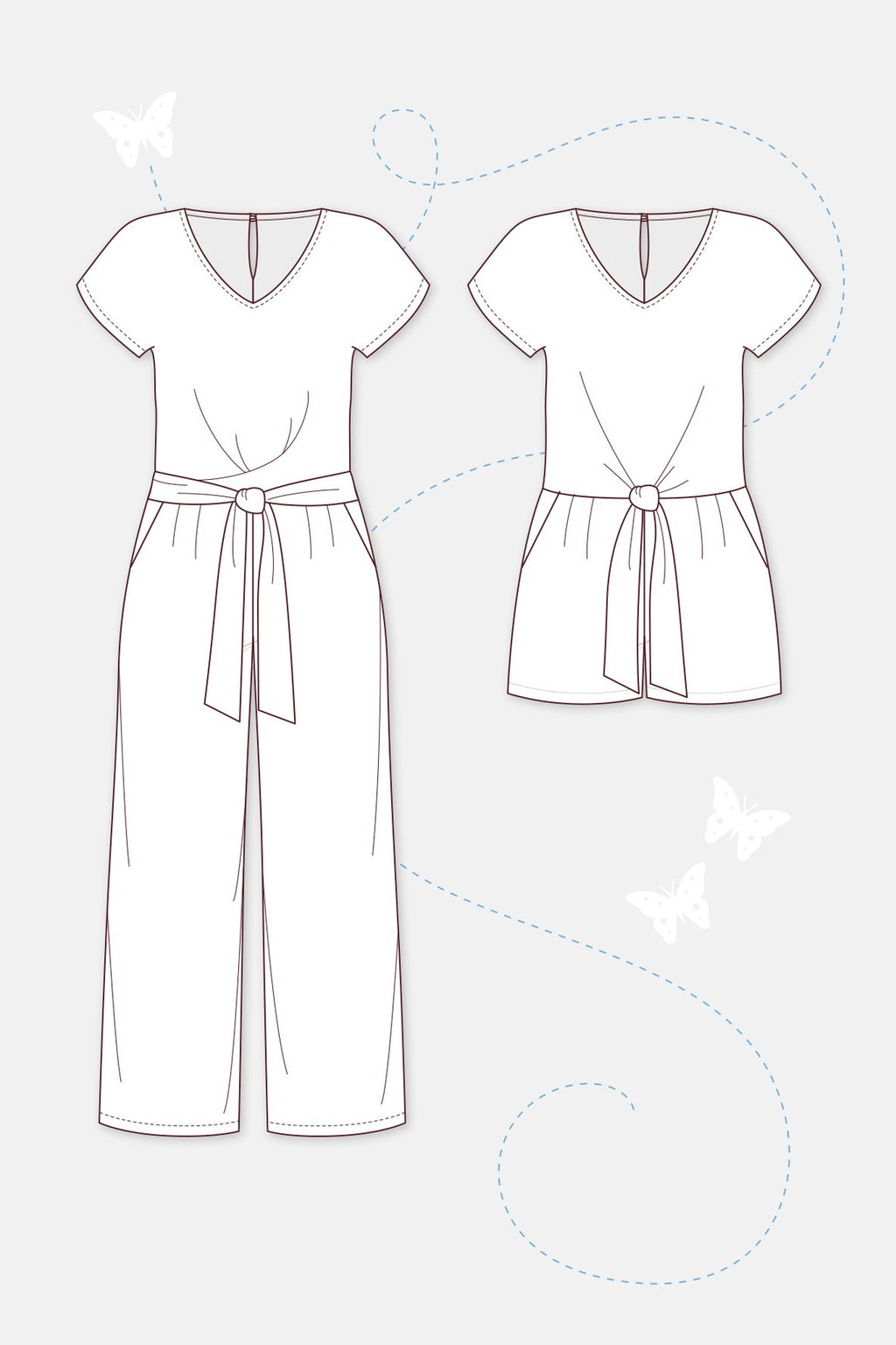 Papierschnittmuster Jumpsuit Sienna