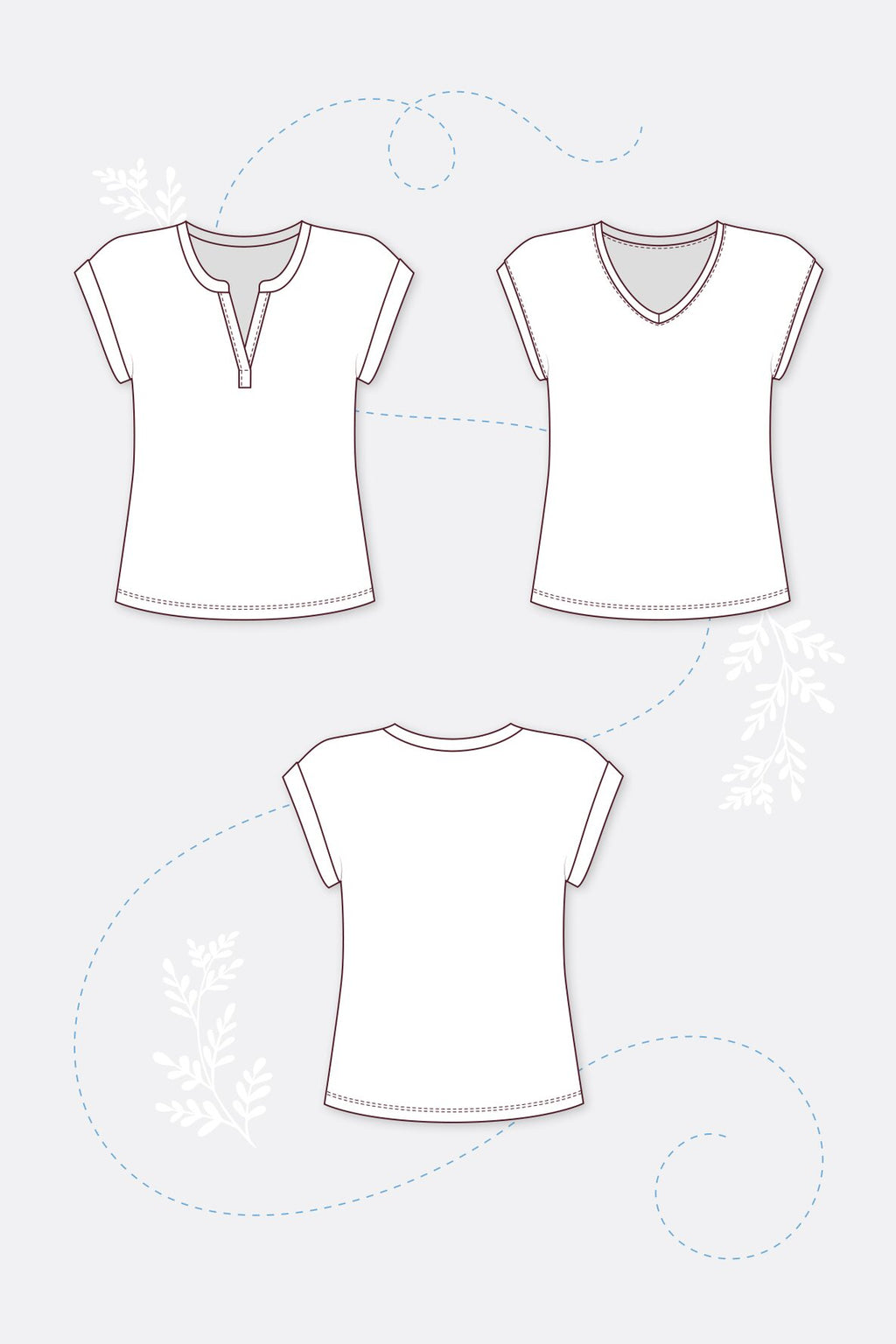 Papierschnittmuster Blusenshirt Thea