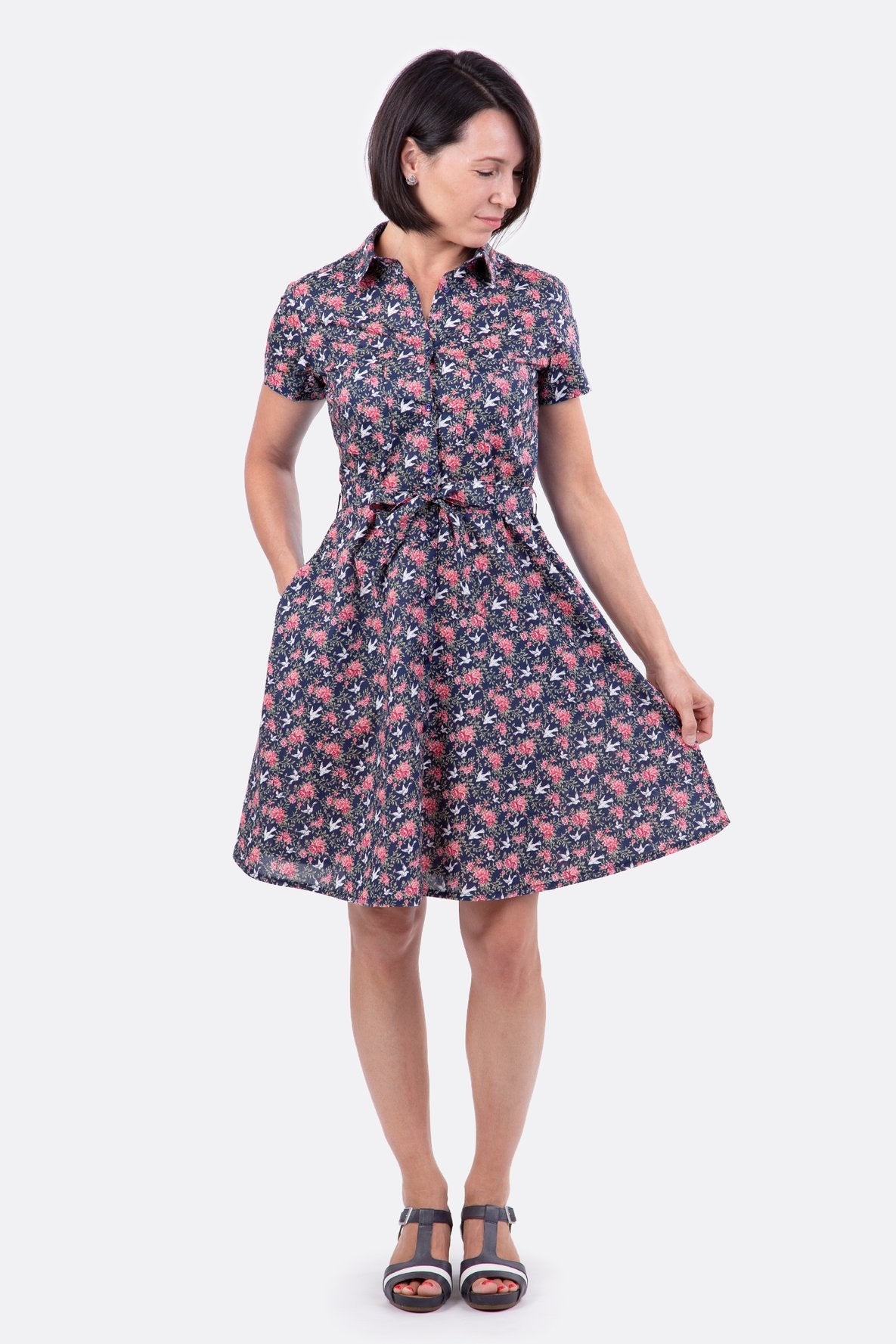 Papierschnittmuster Blusenkleid Holly - pattydoo