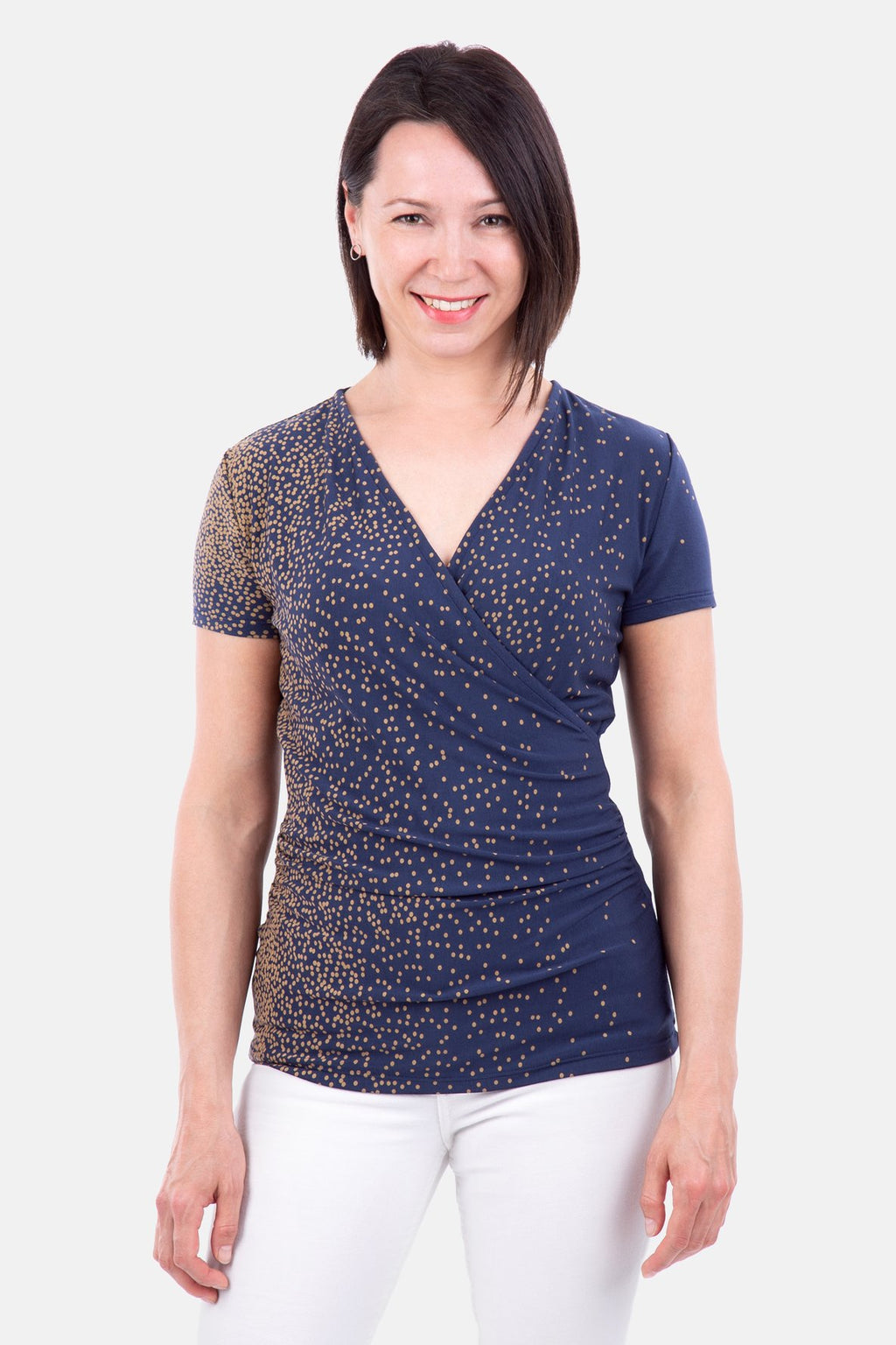 Papierschnittmuster Wickelshirt Jessy - pattydoo