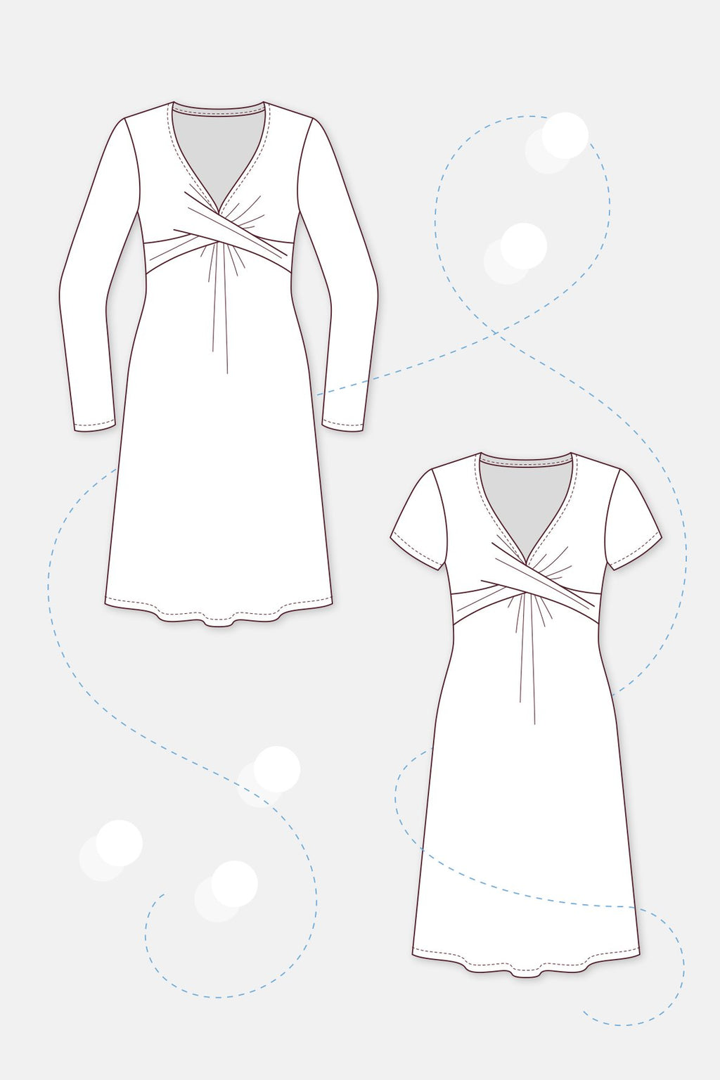 Papierschnittmuster Jerseykleid Gloria - pattydoo