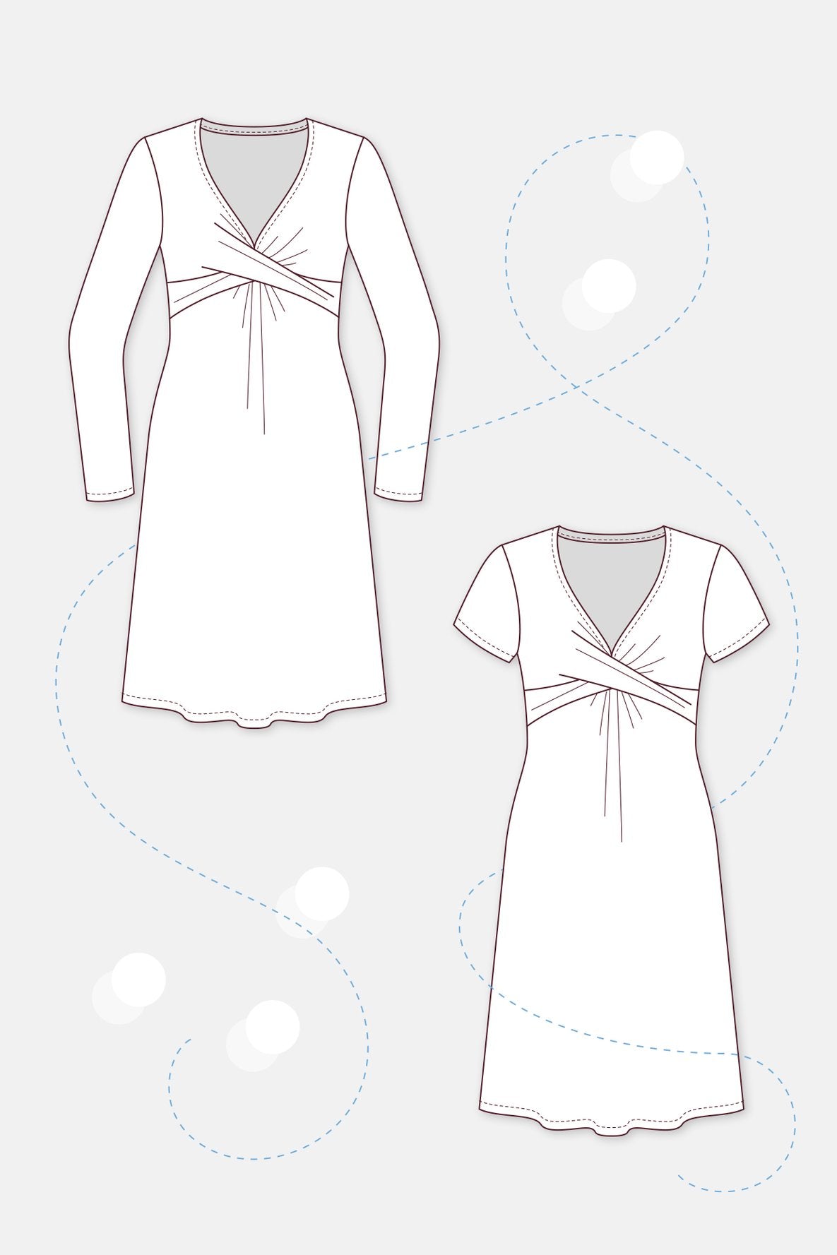 Papierschnittmuster Jerseykleid Gloria - pattydoo