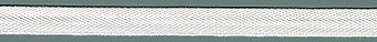 Sergeband 100% Baumwolle 9mm weiss