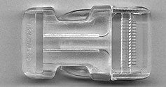 Steckschnalle 30mm transparent