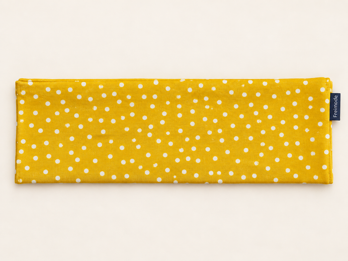 Stirnband Dots gelb