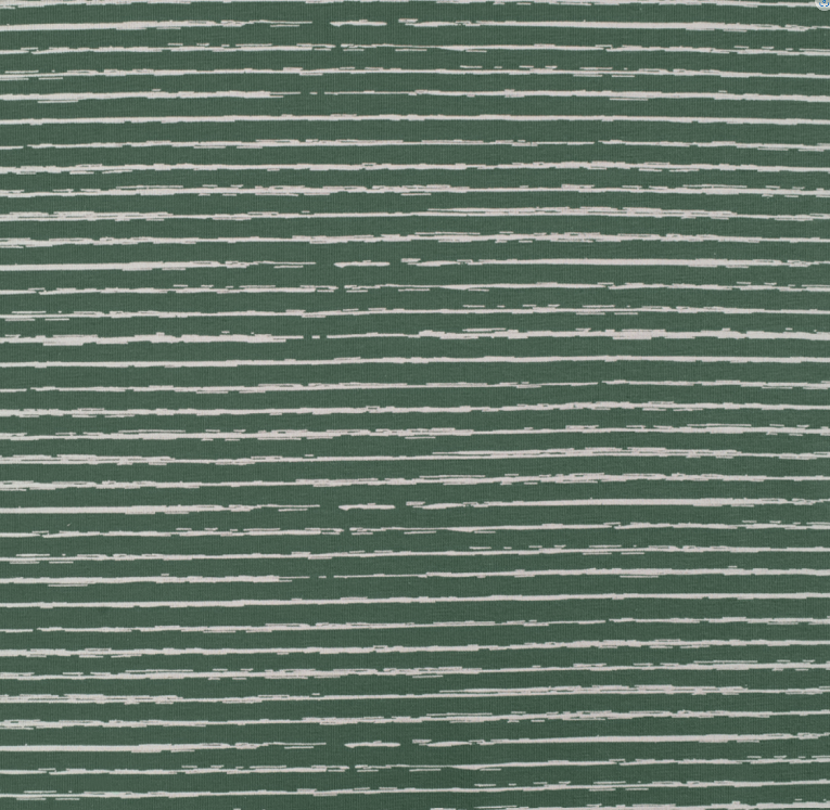 Jersey Streifen dusty green