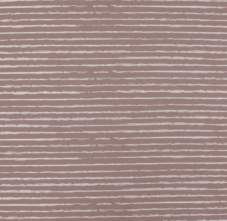 Jersey Streifen dusty rose