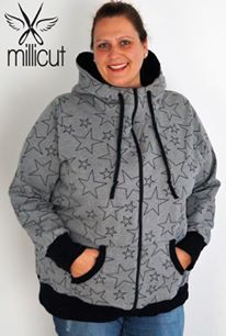 Papierschnittmuster Sweatjacke Damen
