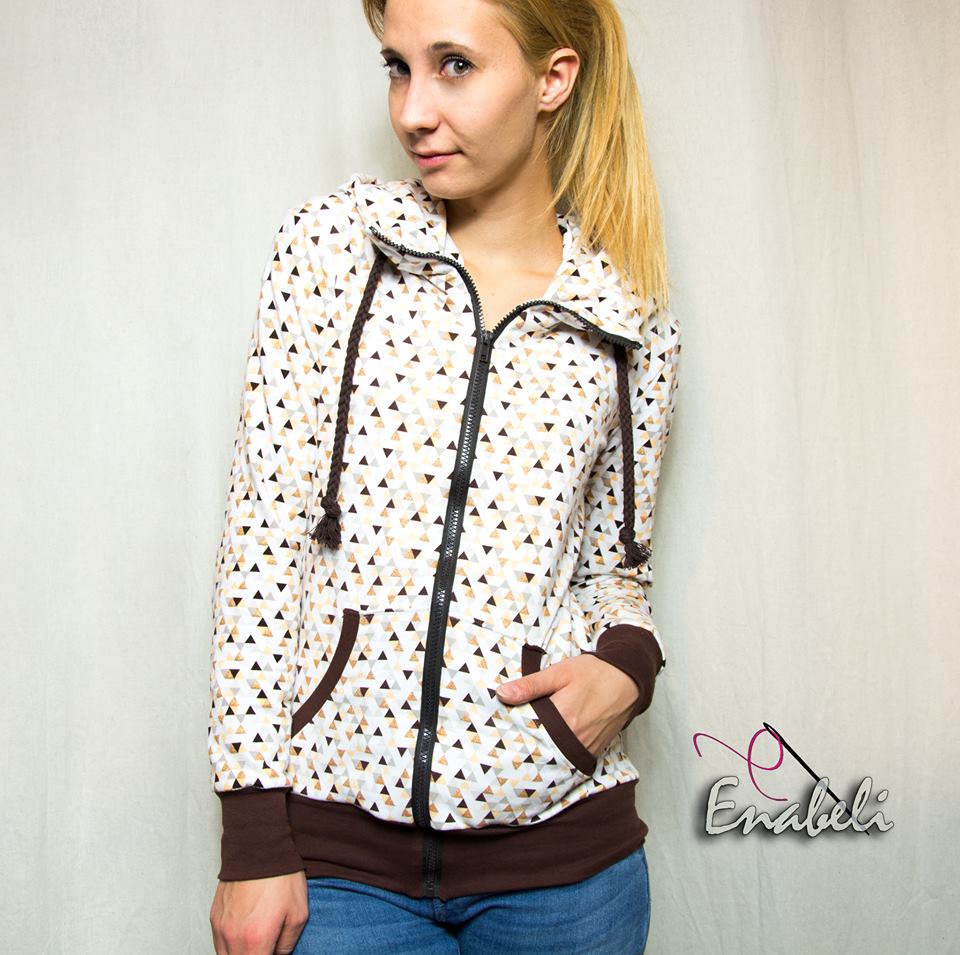 Papierschnittmuster Sweatjacke Damen