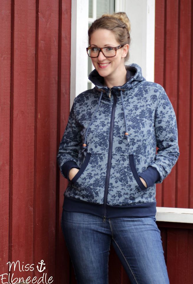 Papierschnittmuster Sweatjacke Damen