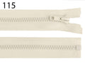 teilbarer Reissverschluss beige