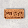 Kunstlederlabel Unikat 1