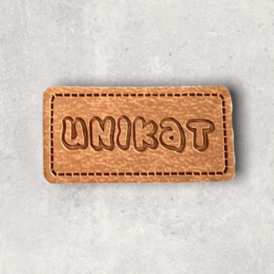 Kunstlederlabel Unikat 1