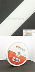 Velours Gummiband 30mm weiss