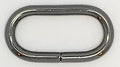 Ovaler Versteller-Ring 30 mm für Gurtband, silber-schwarz – WeltiCreativ XK2-0010/6