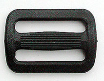 Versteller/Trägerschnalle 20, 30, 40mm schwarz