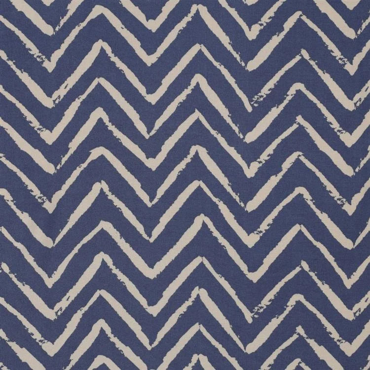 Viskose Zick Zack - jeansblau