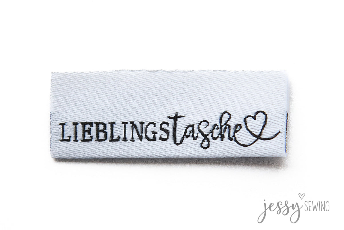 Weblabel Lieblingstasche weiss